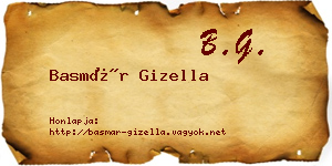 Basmár Gizella névjegykártya